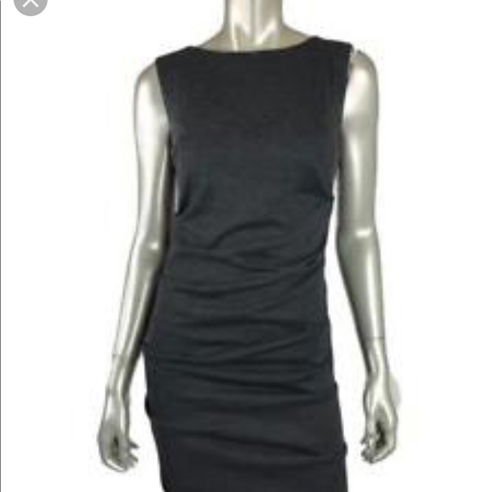 Nicole Miller Collection Ruched Gray dress